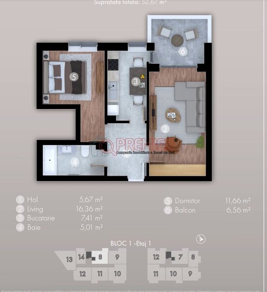 Metrou Berceni apartament 2 camere